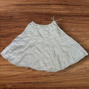 Talbot's Cream Linen A-Line Skirt. Sz. 16W